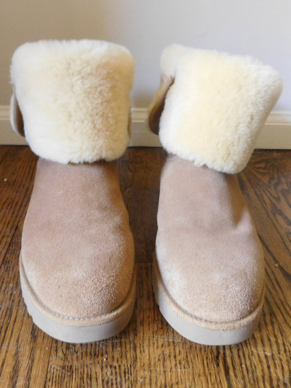 🧸 UGG Classic Tall Boots Womens 6.5 Chestnut Shearling Suede Winter Cozy